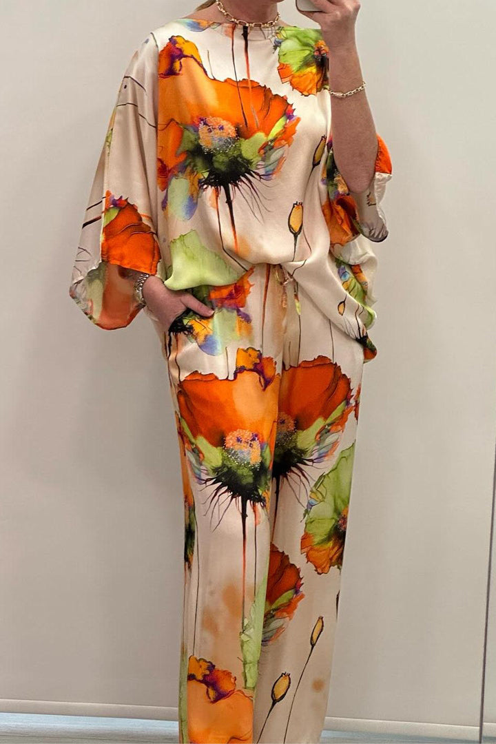 Camélia - Ensemble Satin Tendance Femme