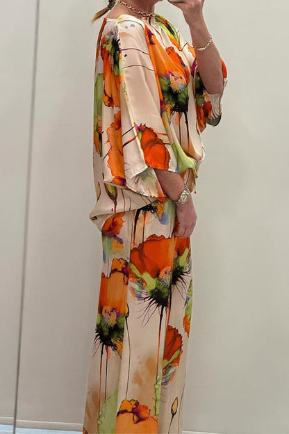 Camélia - Ensemble Satin Tendance Femme