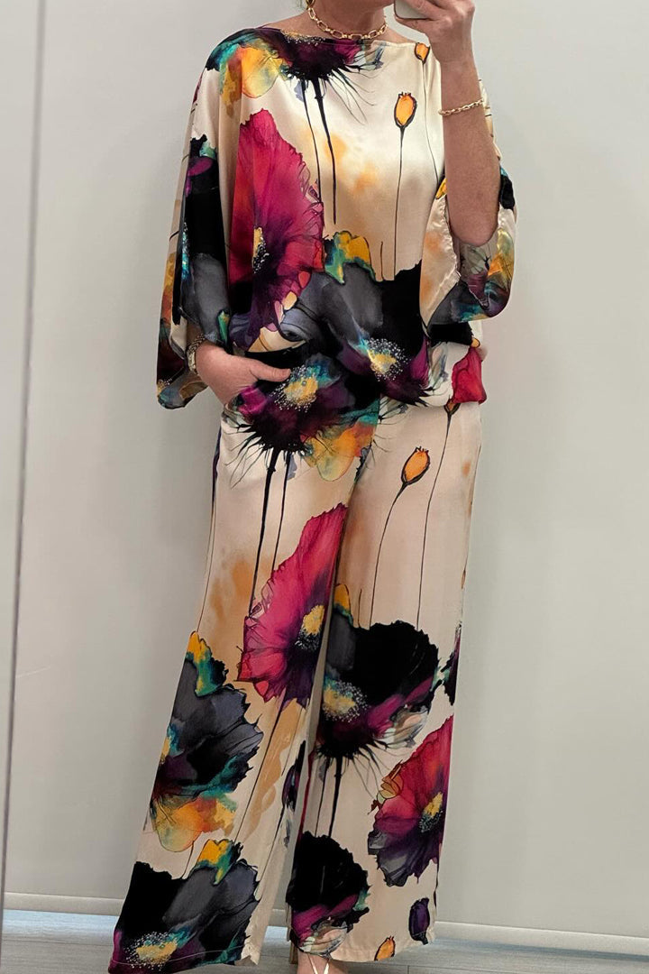 Camélia - Ensemble Satin Tendance Femme