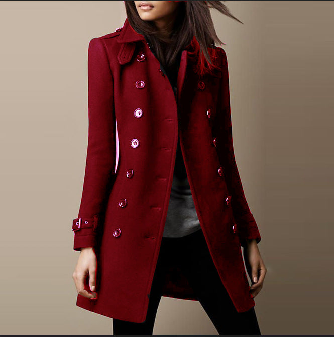 Clementa - Manteau Classique Double Bouton